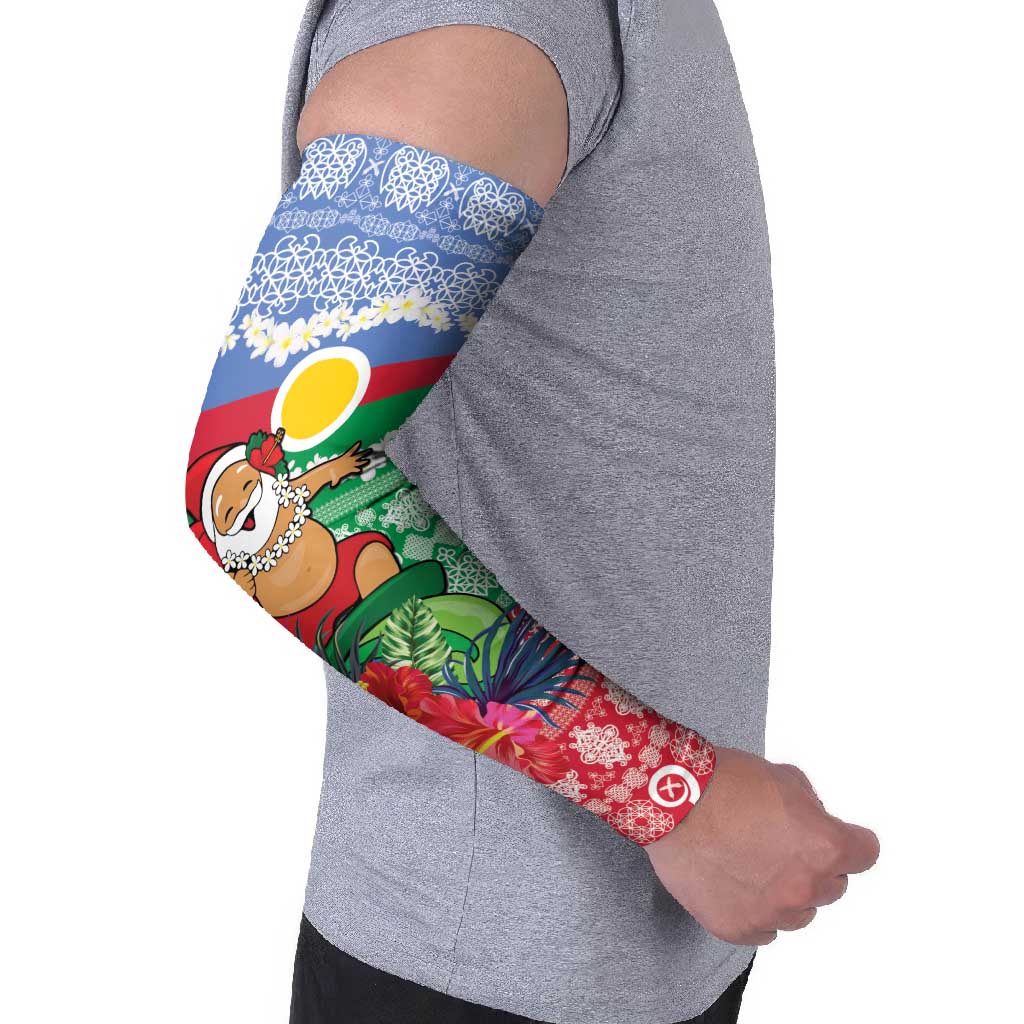 Personalised Shefa Joyeux Noel Arm Sleeves Proud To Be a Ni-Van Sand Drawing Art - Polynesian Pride