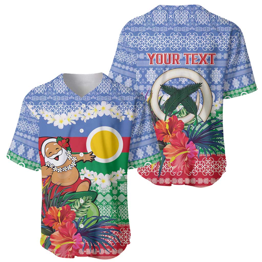 Personalised Shefa Joyeux Noel Baseball Jersey Proud To Be a Ni-Van Sand Drawing Art - Polynesian Pride