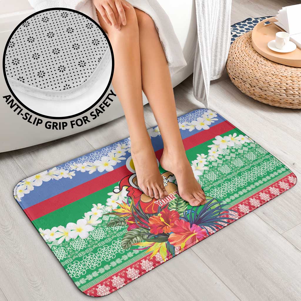 Personalised Shefa Joyeux Noel Bathroom Set Proud To Be a Ni-Van Sand Drawing Art - Polynesian Pride