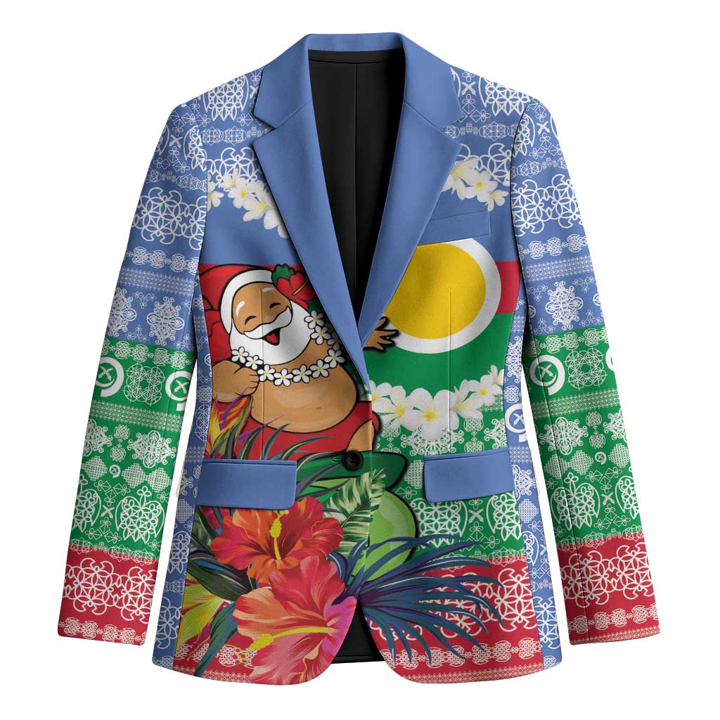 Personalised Shefa Joyeux Noel Blazer Proud To Be a Ni-Van Sand Drawing Art - Polynesian Pride
