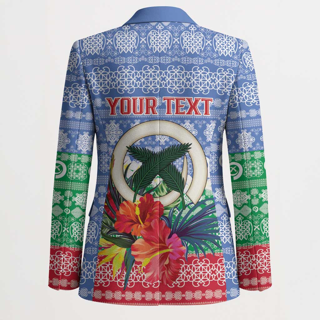 Personalised Shefa Joyeux Noel Blazer Proud To Be a Ni-Van Sand Drawing Art - Polynesian Pride