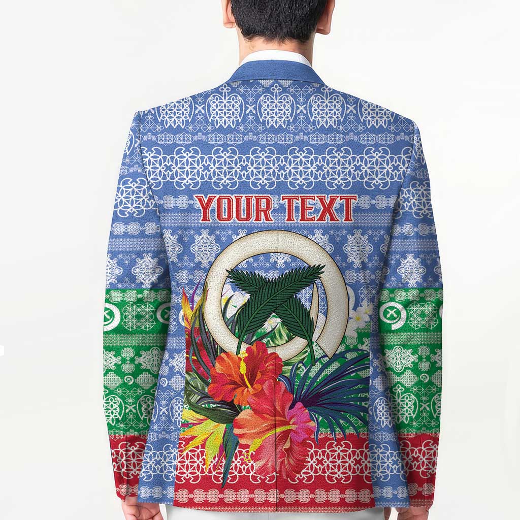 Personalised Shefa Joyeux Noel Blazer Proud To Be a Ni-Van Sand Drawing Art - Polynesian Pride