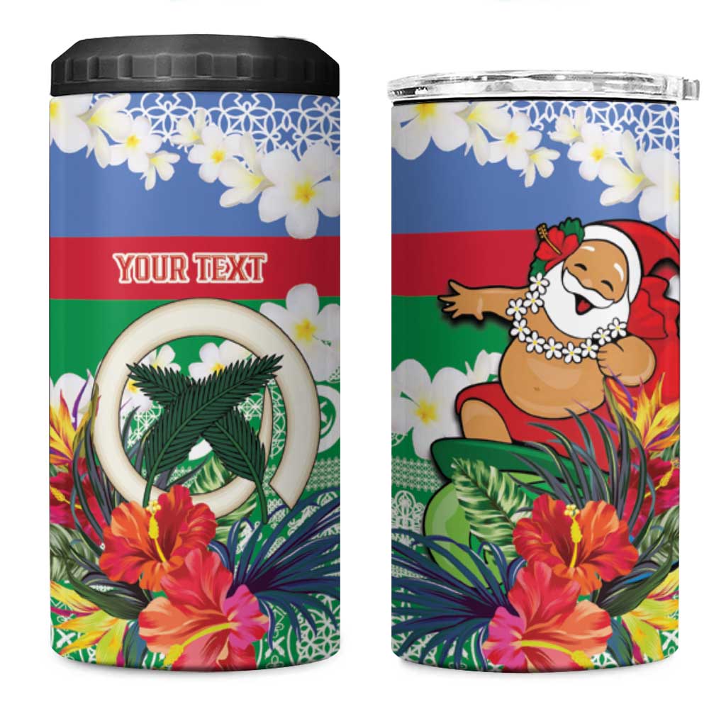 Personalised Shefa Joyeux Noel 4 in 1 Can Cooler Tumbler Proud To Be a Ni-Van Sand Drawing Art - Polynesian Pride