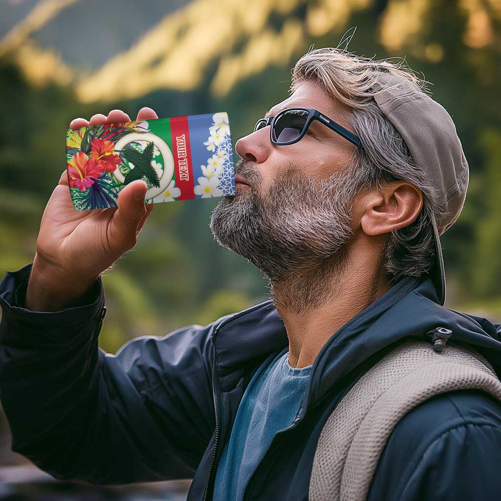 Personalised Shefa Joyeux Noel 4 in 1 Can Cooler Tumbler Proud To Be a Ni-Van Sand Drawing Art - Polynesian Pride