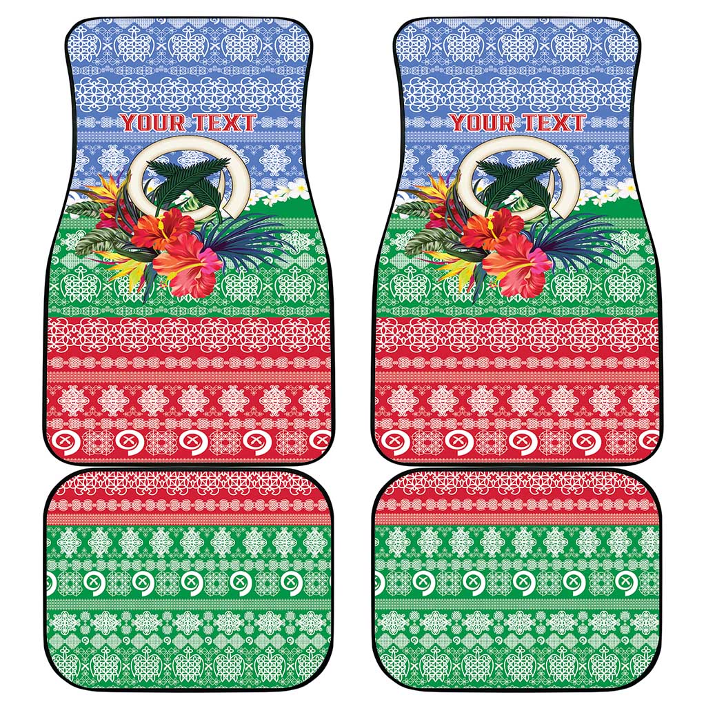 Personalised Shefa Joyeux Noel Car Mats Proud To Be a Ni-Van Sand Drawing Art - Polynesian Pride