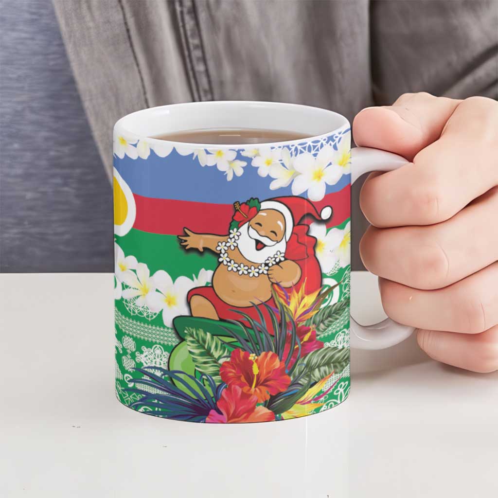 Personalised Shefa Joyeux Noel Ceramic Mug Proud To Be a Ni-Van Sand Drawing Art - Polynesian Pride