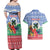 Personalised Shefa Joyeux Noel Couples Matching Off Shoulder Maxi Dress and Hawaiian Shirt Proud To Be a Ni-Van Sand Drawing Art - Polynesian Pride