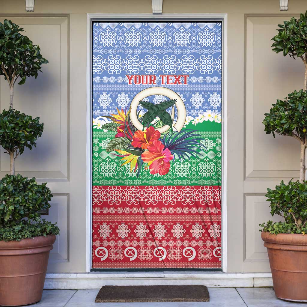 Personalised Shefa Joyeux Noel Door Cover Proud To Be a Ni-Van Sand Drawing Art - Polynesian Pride