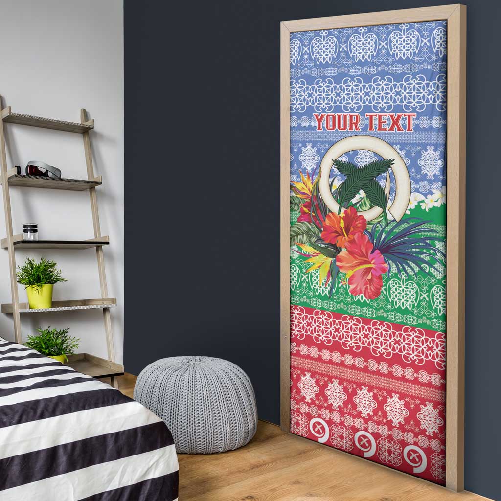 Personalised Shefa Joyeux Noel Door Cover Proud To Be a Ni-Van Sand Drawing Art - Polynesian Pride