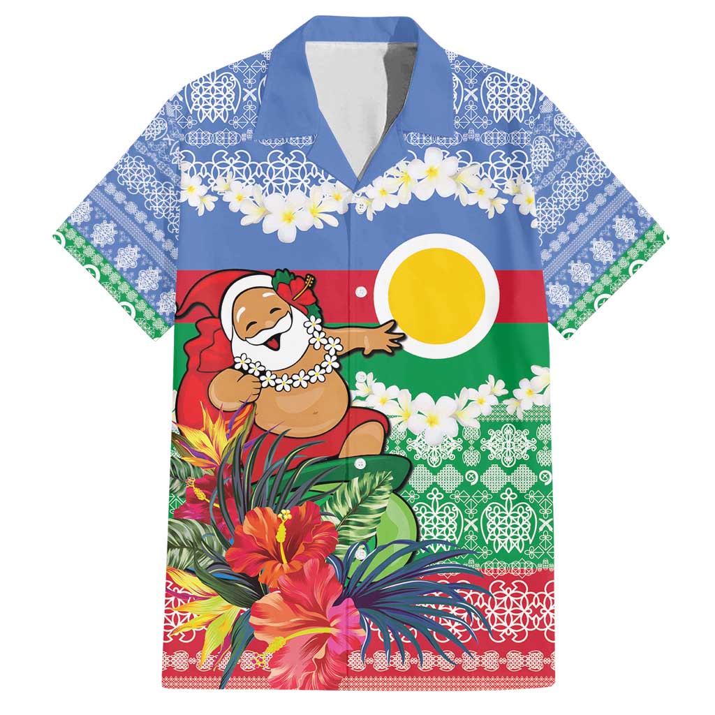 Personalised Shefa Joyeux Noel Family Matching Long Sleeve Bodycon Dress and Hawaiian Shirt Proud To Be a Ni-Van Sand Drawing Art - Polynesian Pride