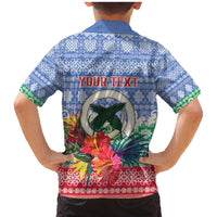 Personalised Shefa Joyeux Noel Family Matching Mermaid Dress and Hawaiian Shirt Proud To Be a Ni-Van Sand Drawing Art - Polynesian Pride