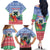 Personalised Shefa Joyeux Noel Family Matching Off The Shoulder Long Sleeve Dress and Hawaiian Shirt Proud To Be a Ni-Van Sand Drawing Art - Polynesian Pride