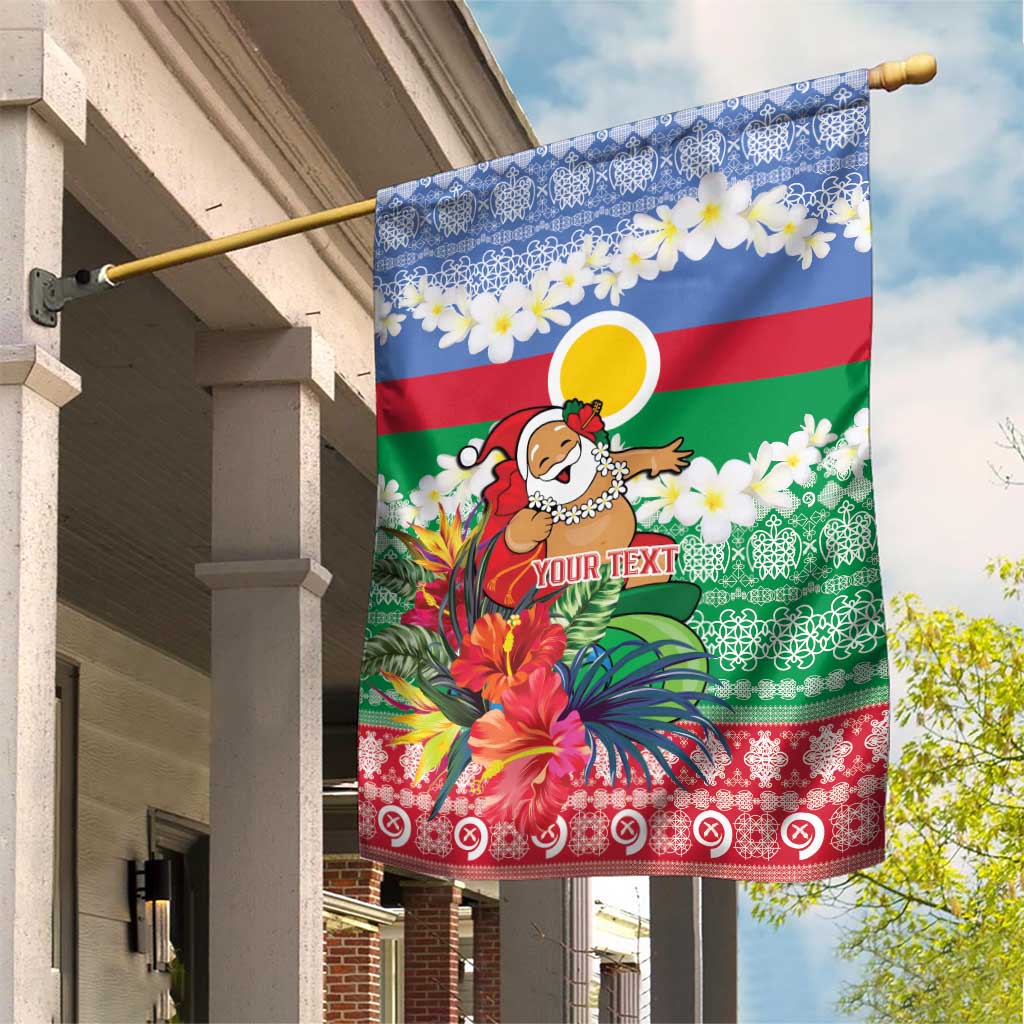 Personalised Shefa Joyeux Noel Garden Flag Proud To Be a Ni-Van Sand Drawing Art - Polynesian Pride