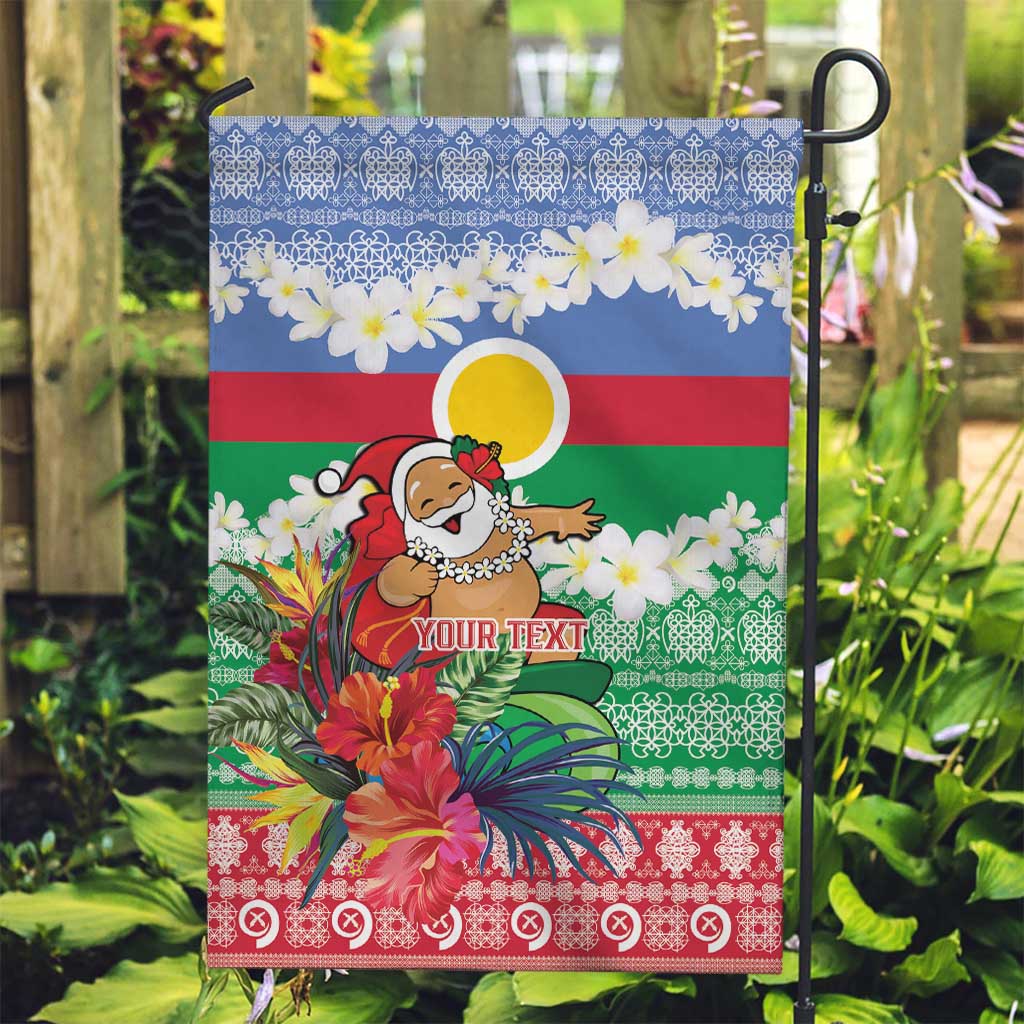 Personalised Shefa Joyeux Noel Garden Flag Proud To Be a Ni-Van Sand Drawing Art - Polynesian Pride