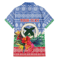 Personalised Shefa Joyeux Noel Hawaiian Shirt Proud To Be a Ni-Van Sand Drawing Art - Polynesian Pride