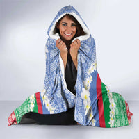 Personalised Shefa Joyeux Noel Hooded Blanket Proud To Be a Ni-Van Sand Drawing Art - Polynesian Pride