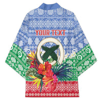 Personalised Shefa Joyeux Noel Kimono Proud To Be a Ni-Van Sand Drawing Art - Polynesian Pride