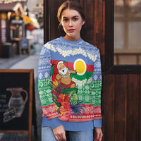 Personalised Shefa Joyeux Noel Ugly Christmas Sweater Proud To Be a Ni-Van Sand Drawing Art - Polynesian Pride