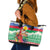 Personalised Shefa Joyeux Noel Leather Tote Bag Proud To Be a Ni-Van Sand Drawing Art - Polynesian Pride