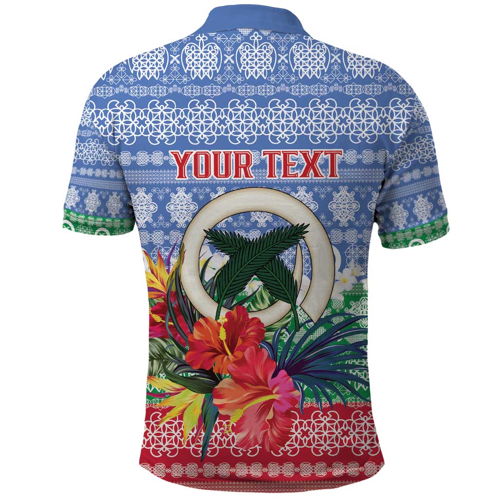 Personalised Shefa Joyeux Noel Polo Shirt Proud To Be a Ni-Van Sand Drawing Art - Polynesian Pride