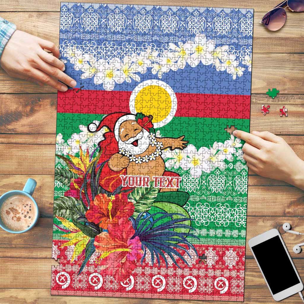 Personalised Shefa Joyeux Noel Puzzle Proud To Be a Ni-Van Sand Drawing Art - Polynesian Pride