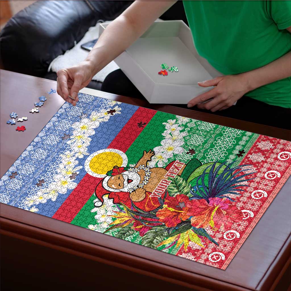 Personalised Shefa Joyeux Noel Puzzle Proud To Be a Ni-Van Sand Drawing Art - Polynesian Pride