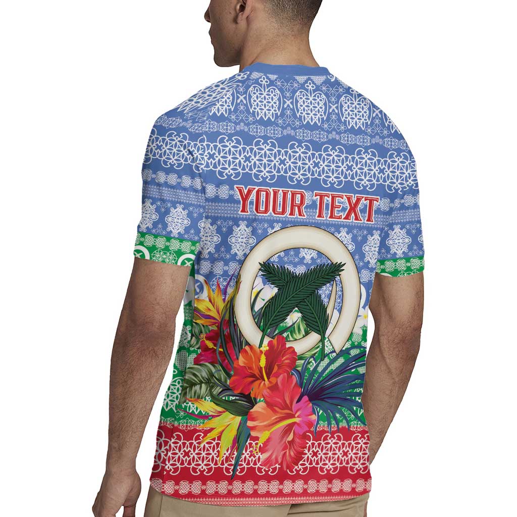 Personalised Shefa Joyeux Noel Rugby Jersey Proud To Be a Ni-Van Sand Drawing Art - Polynesian Pride