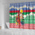 Personalised Shefa Joyeux Noel Shower Curtain Proud To Be a Ni-Van Sand Drawing Art - Polynesian Pride