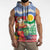 Personalised Shefa Joyeux Noel Sleeveless Zip Hoodie Proud To Be a Ni-Van Sand Drawing Art - Polynesian Pride