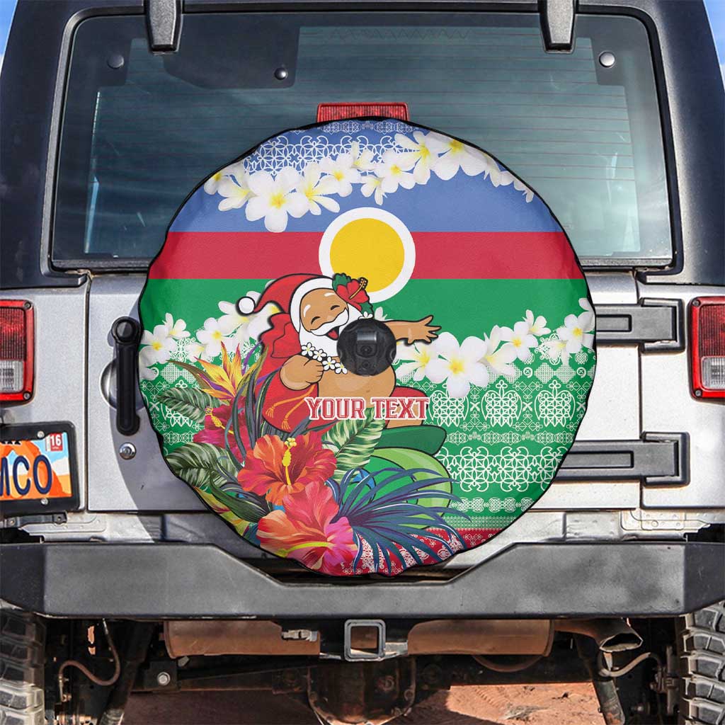 Personalised Shefa Joyeux Noel Spare Tire Cover Proud To Be a Ni-Van Sand Drawing Art - Polynesian Pride