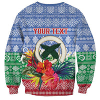 Personalised Shefa Joyeux Noel Sweatshirt Proud To Be a Ni-Van Sand Drawing Art - Polynesian Pride