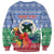 Personalised Shefa Joyeux Noel Sweatshirt Proud To Be a Ni-Van Sand Drawing Art - Polynesian Pride