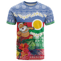 Personalised Shefa Joyeux Noel T Shirt Proud To Be a Ni-Van Sand Drawing Art - Polynesian Pride