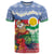Personalised Shefa Joyeux Noel T Shirt Proud To Be a Ni-Van Sand Drawing Art - Polynesian Pride