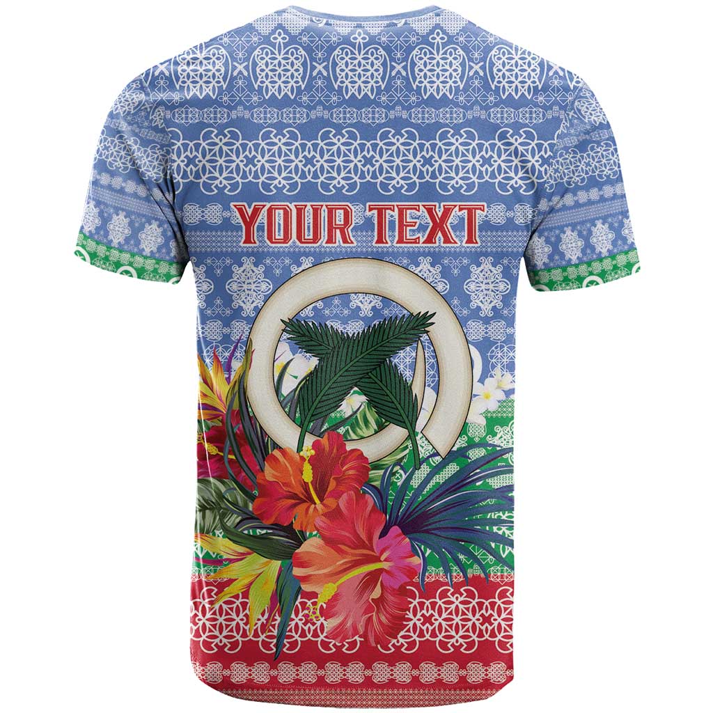 Personalised Shefa Joyeux Noel T Shirt Proud To Be a Ni-Van Sand Drawing Art - Polynesian Pride