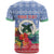 Personalised Shefa Joyeux Noel T Shirt Proud To Be a Ni-Van Sand Drawing Art - Polynesian Pride