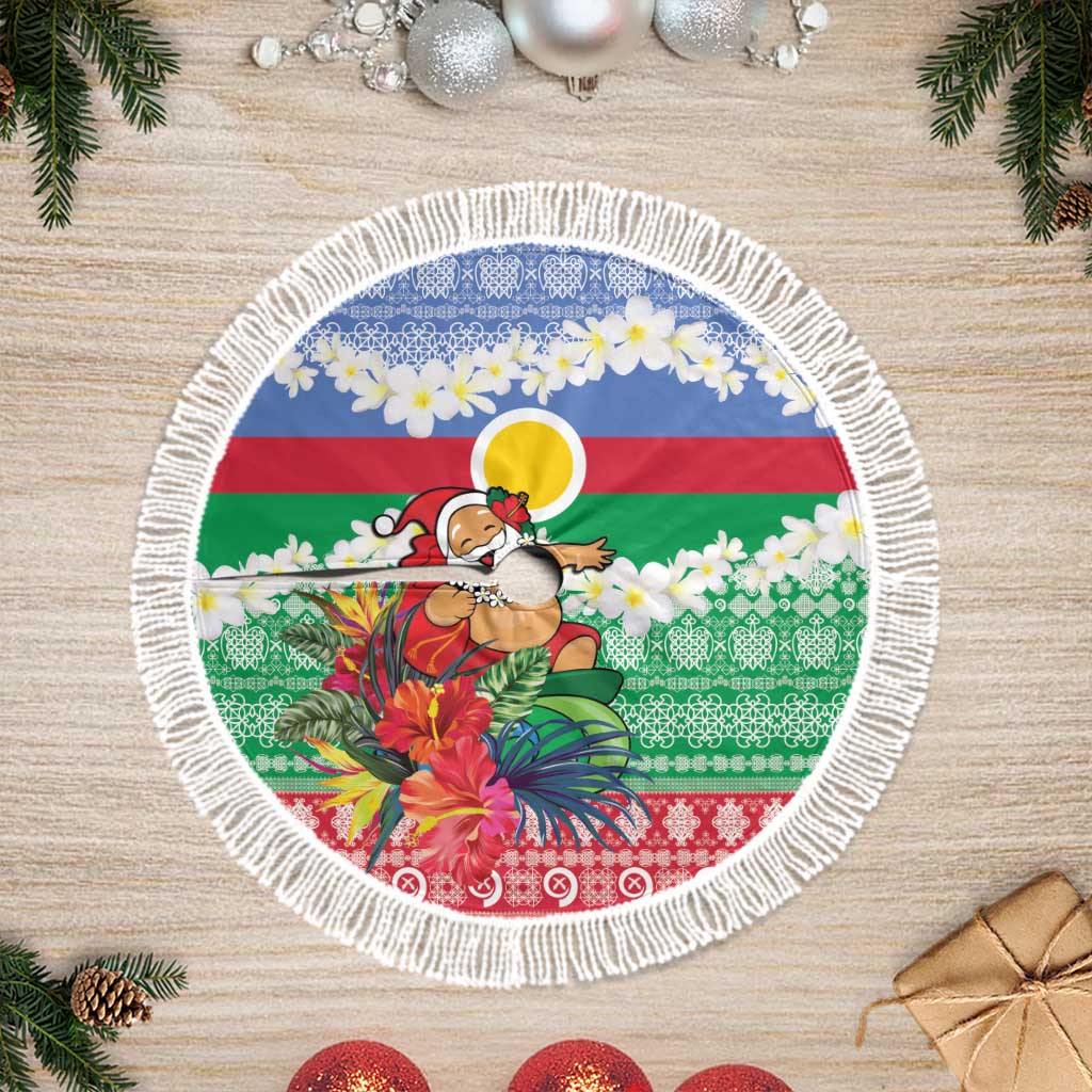 Shefa Joyeux Noel Tree Skirt Proud To Be a Ni-Van Sand Drawing Art - Polynesian Pride