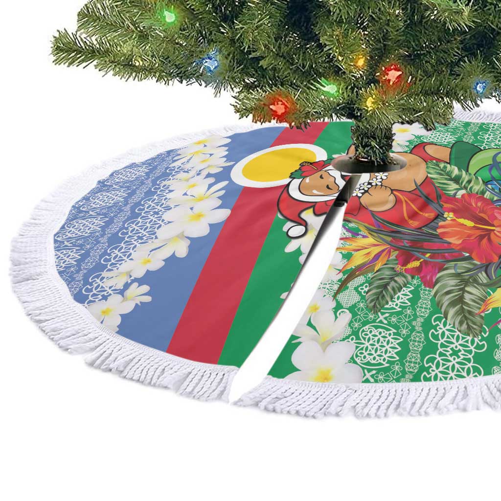 Shefa Joyeux Noel Tree Skirt Proud To Be a Ni-Van Sand Drawing Art - Polynesian Pride