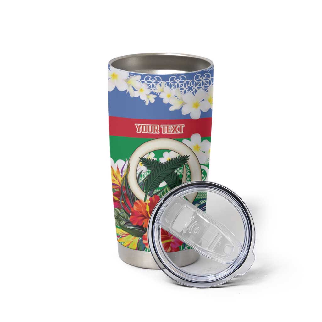 Personalised Shefa Joyeux Noel Tumbler Cup Proud To Be a Ni-Van Sand Drawing Art - Polynesian Pride