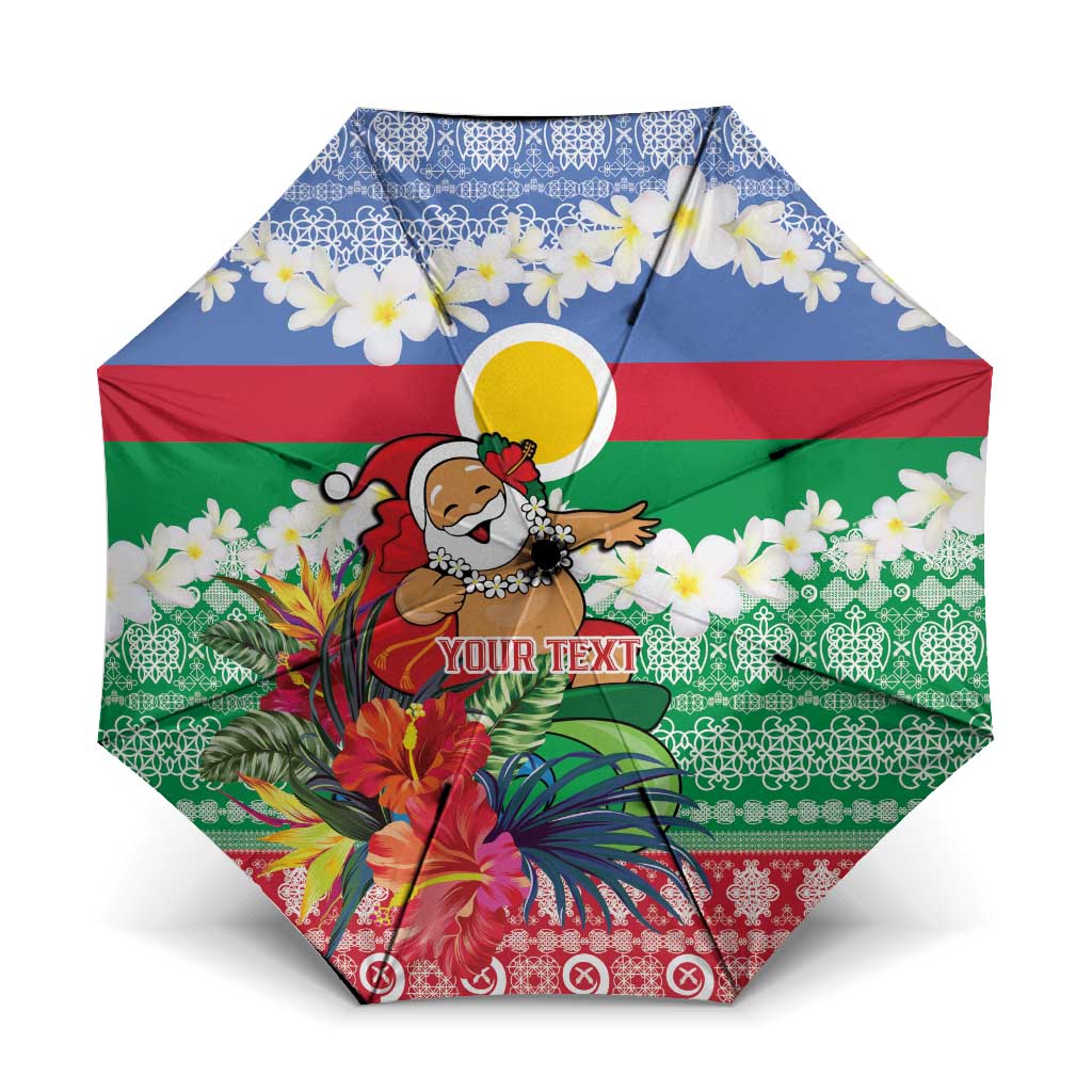 Personalised Shefa Joyeux Noel Umbrella Proud To Be a Ni-Van Sand Drawing Art - Polynesian Pride