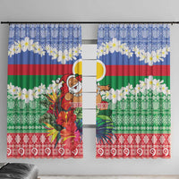 Personalised Shefa Joyeux Noel Window Curtain Proud To Be a Ni-Van Sand Drawing Art - Polynesian Pride