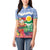Personalised Shefa Joyeux Noel Women Polo Shirt Proud To Be a Ni-Van Sand Drawing Art - Polynesian Pride