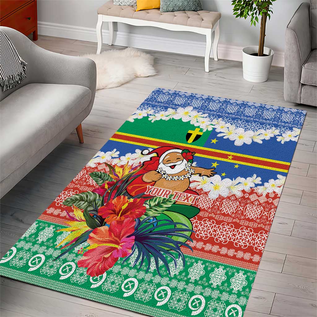 Personalised Tafea Joyeux Noel Area Rug Proud To Be a Ni-Van Sand Drawing Art - Polynesian Pride