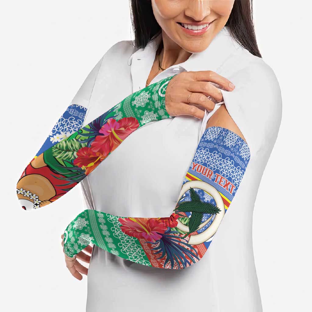 Personalised Tafea Joyeux Noel Arm Sleeves Proud To Be a Ni-Van Sand Drawing Art - Polynesian Pride