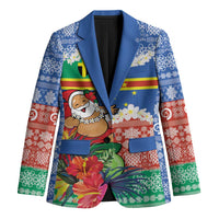 Personalised Tafea Joyeux Noel Blazer Proud To Be a Ni-Van Sand Drawing Art - Polynesian Pride