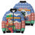 Personalised Tafea Joyeux Noel Bomber Puffer Jacket Proud To Be a Ni-Van Sand Drawing Art - Polynesian Pride