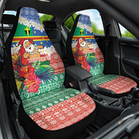Personalised Tafea Joyeux Noel Car Seat Cover Proud To Be a Ni-Van Sand Drawing Art - Polynesian Pride