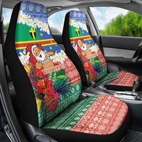 Personalised Tafea Joyeux Noel Car Seat Cover Proud To Be a Ni-Van Sand Drawing Art - Polynesian Pride
