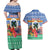 Personalised Tafea Joyeux Noel Couples Matching Off Shoulder Maxi Dress and Hawaiian Shirt Proud To Be a Ni-Van Sand Drawing Art - Polynesian Pride
