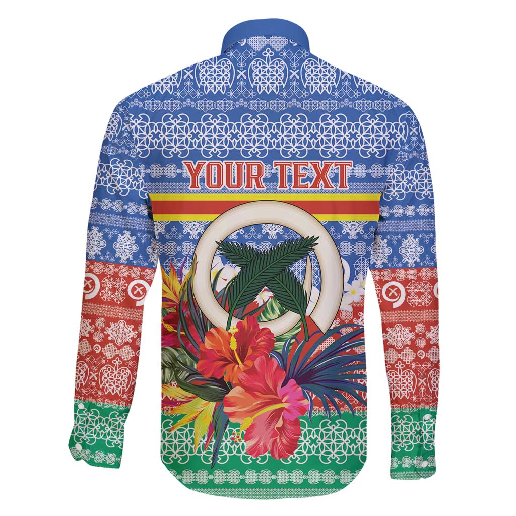 Personalised Tafea Joyeux Noel Family Matching Long Sleeve Bodycon Dress and Hawaiian Shirt Proud To Be a Ni-Van Sand Drawing Art - Polynesian Pride